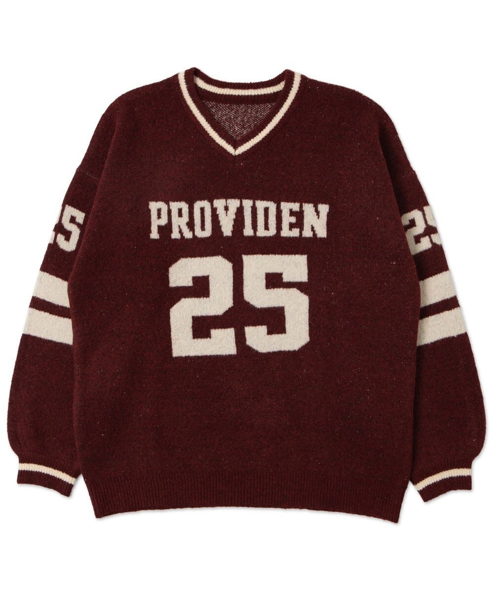 WEGO ナンバリングラインフラッフィーニット 