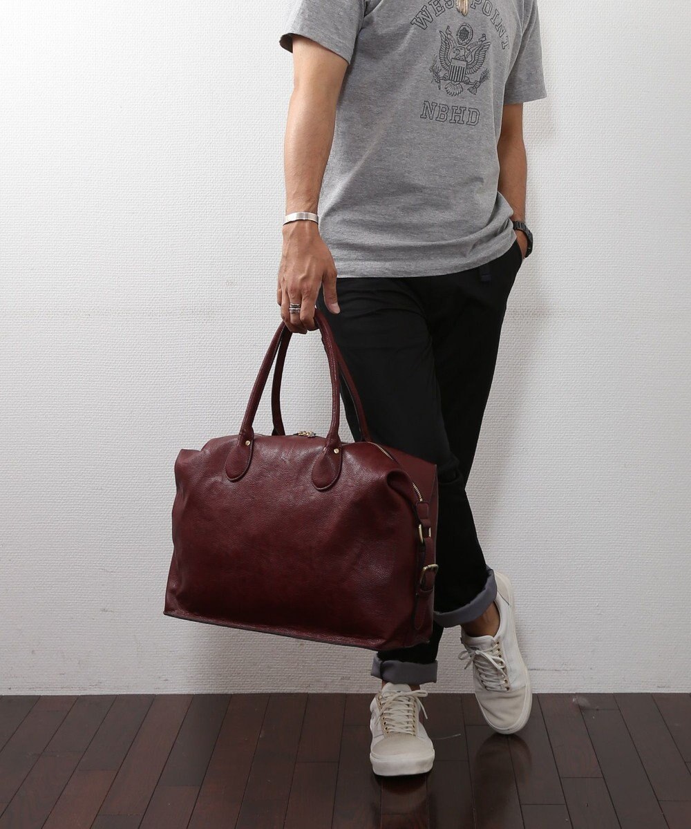 UNBILLION Otias シュリンクタイプ合皮タウンボストンバッグ 