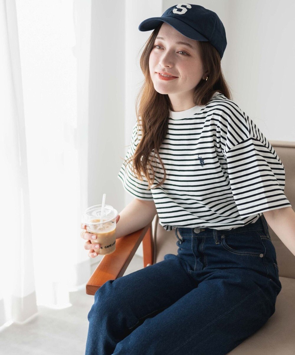 WEGO 【洗える/綿100%】USPOLOワンポイントTシャツ 