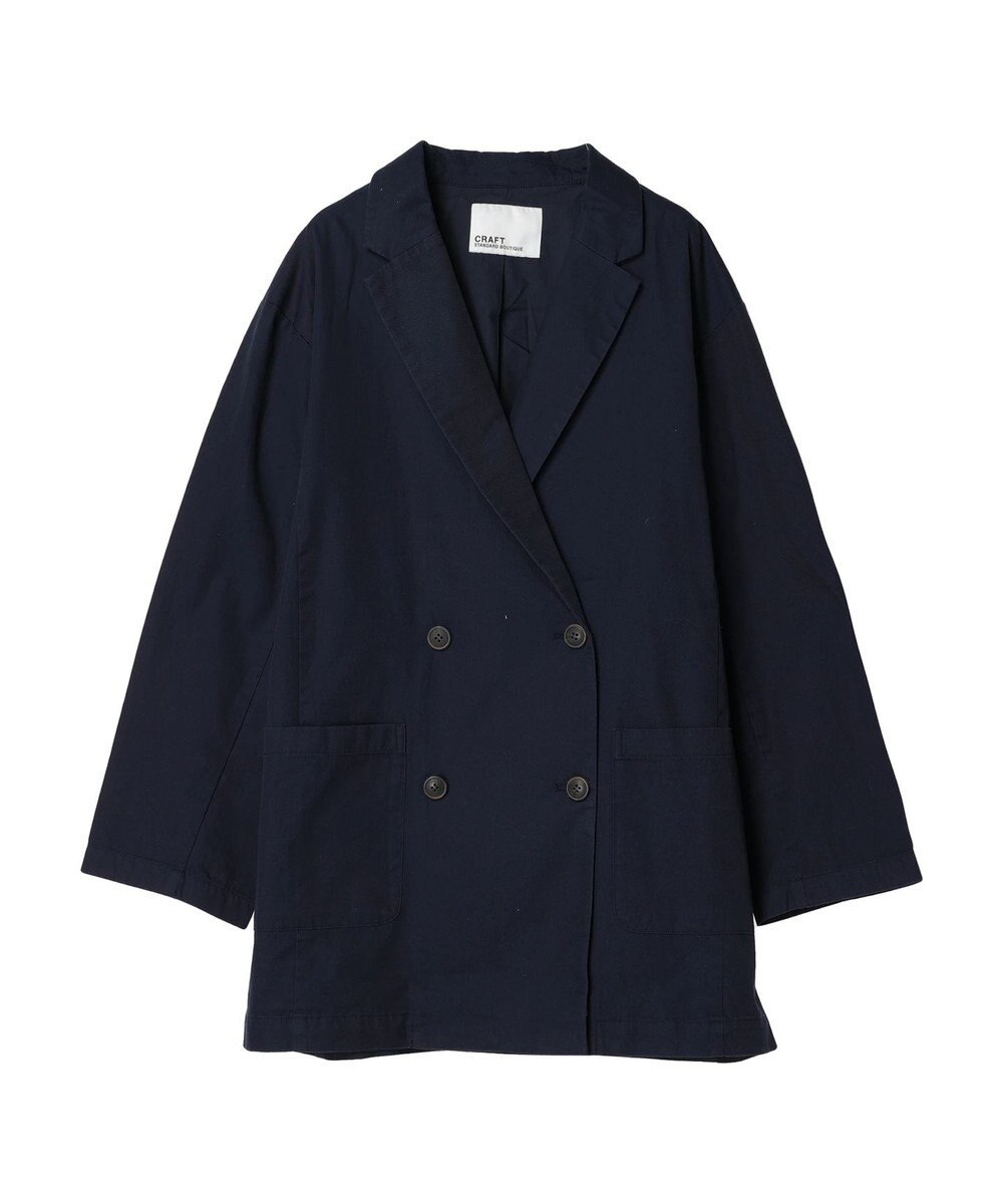 CRAFT STANDARD BOUTIQUE コットンギャバジンＷテーラードジャケット 