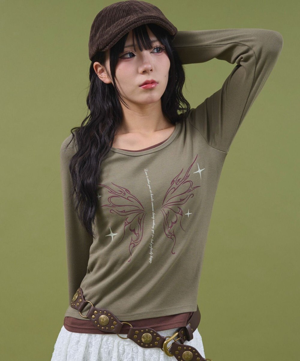 WEGO レイヤードグラフィックTOP 