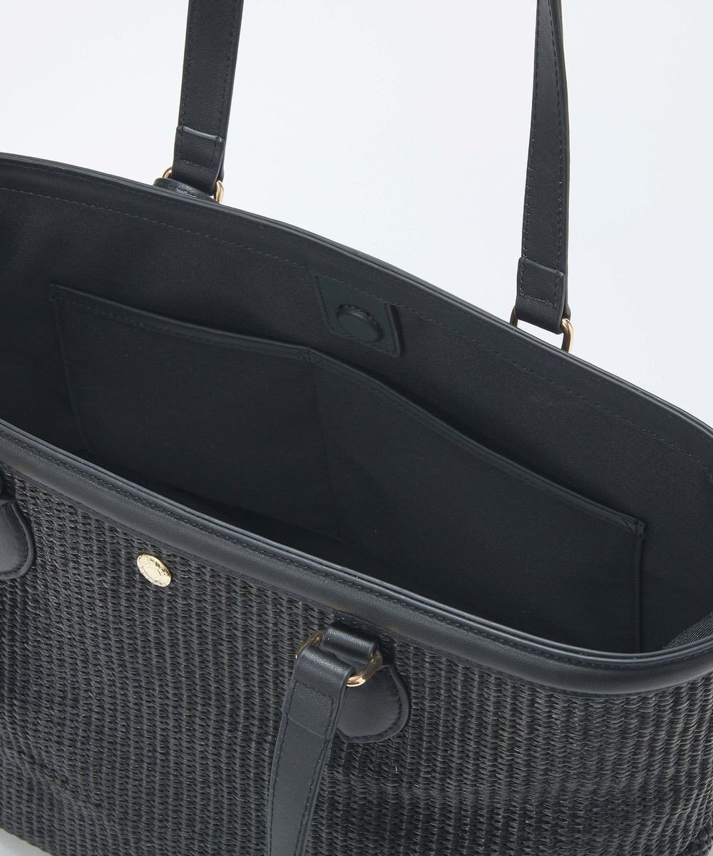 TOPKAPI 【Breath TOPKAPI】サングラスホルダー付き レザーコンビ カゴバッグ L 