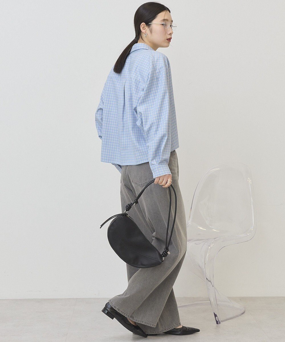 AMERICAN HOLIC ミニチェックショート丈シャツ 