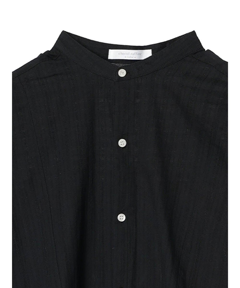 Green Parks カラミバンドカラーシャツ 