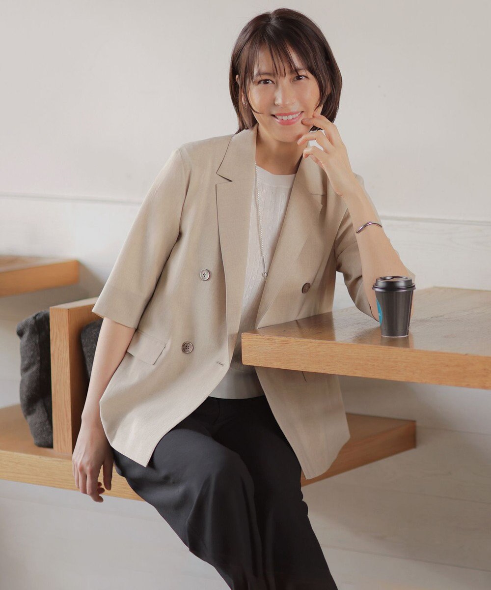 J.PRESS LADIES 【アンサンブル着用可】Vis/Peスパーク クルーネック プルオーバー 