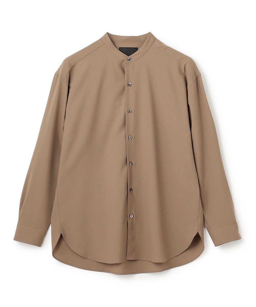 JOSEPH HOMME 【HIGH GRADE LINE】テックウールポプリン    バンドカラーシャツ 