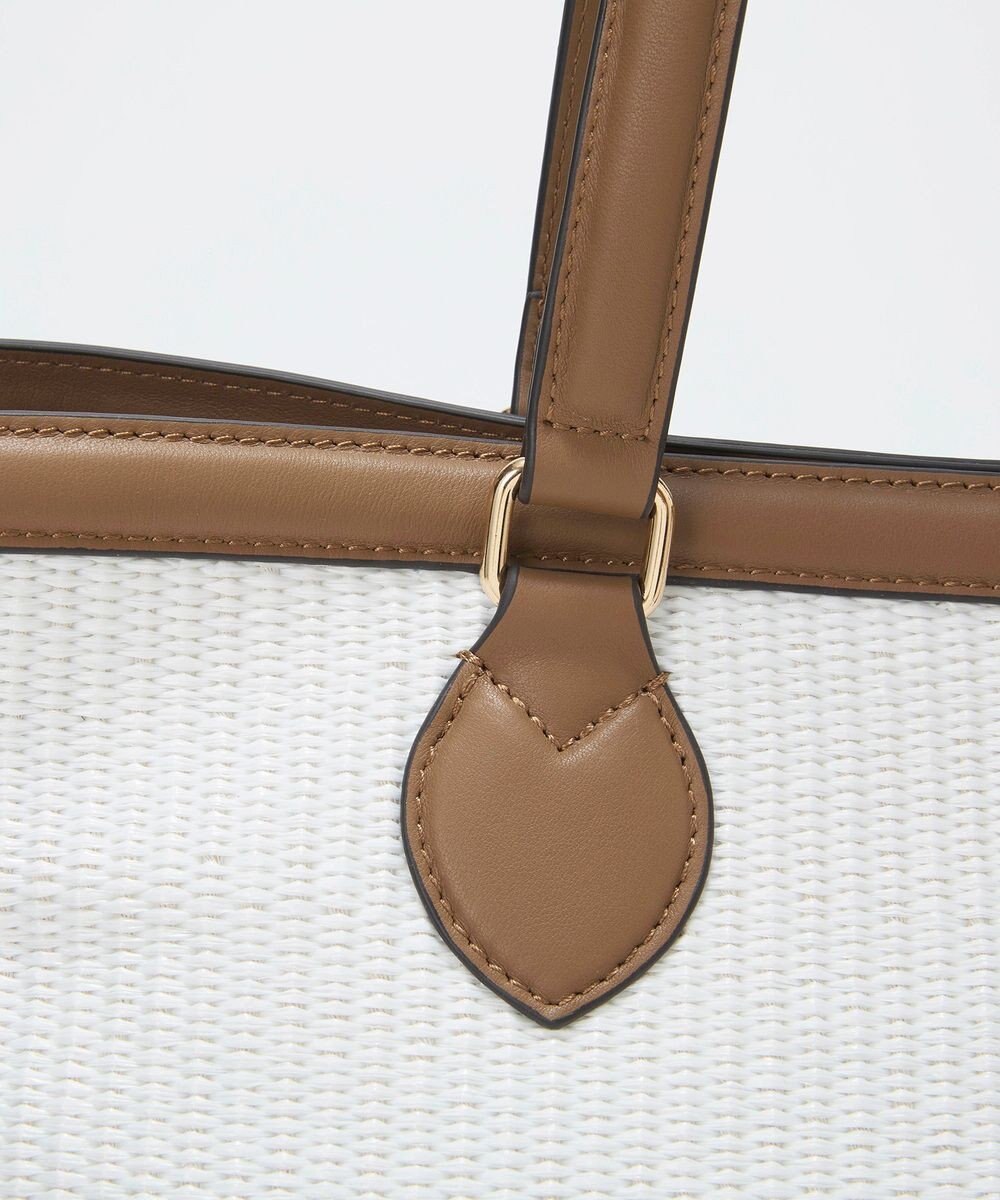 TOPKAPI 【Breath TOPKAPI】サングラスホルダー付き レザーコンビ カゴバッグ L 