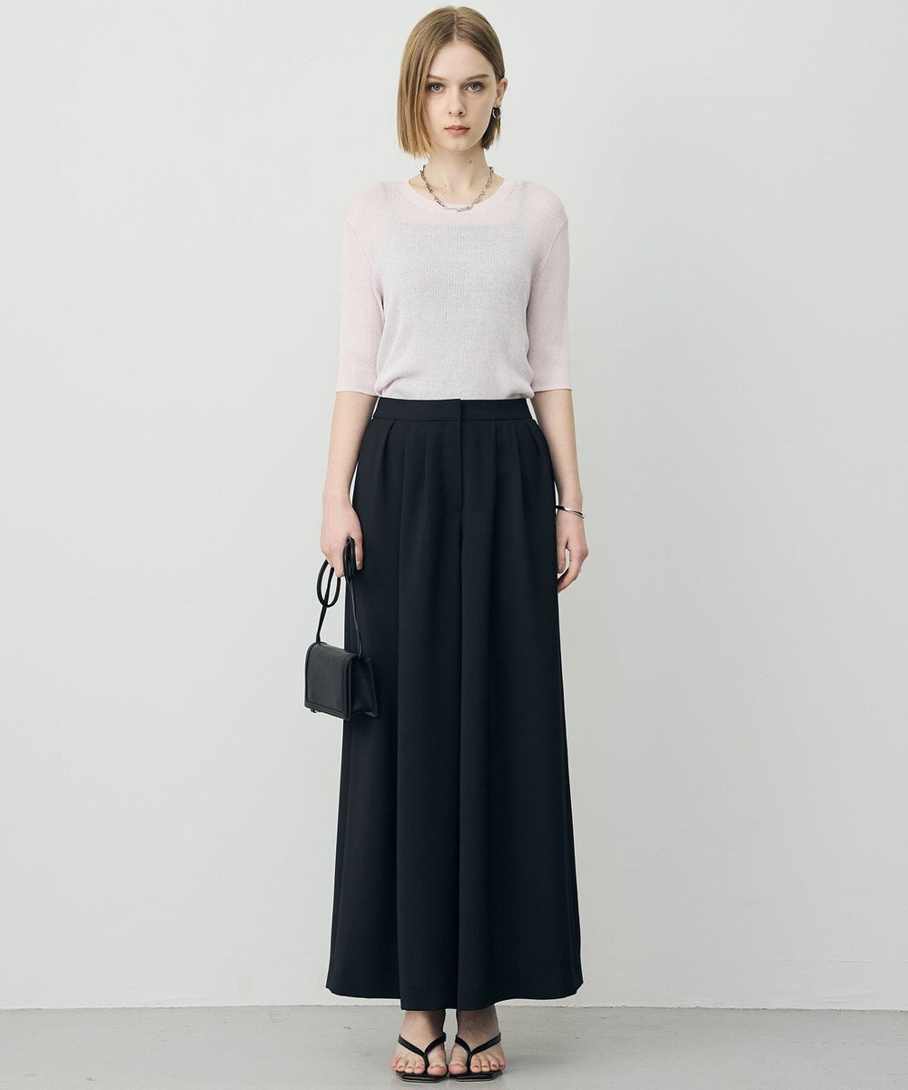 ICB 【先行予約】 ドレープツイル ボリュームワイドパンツ 