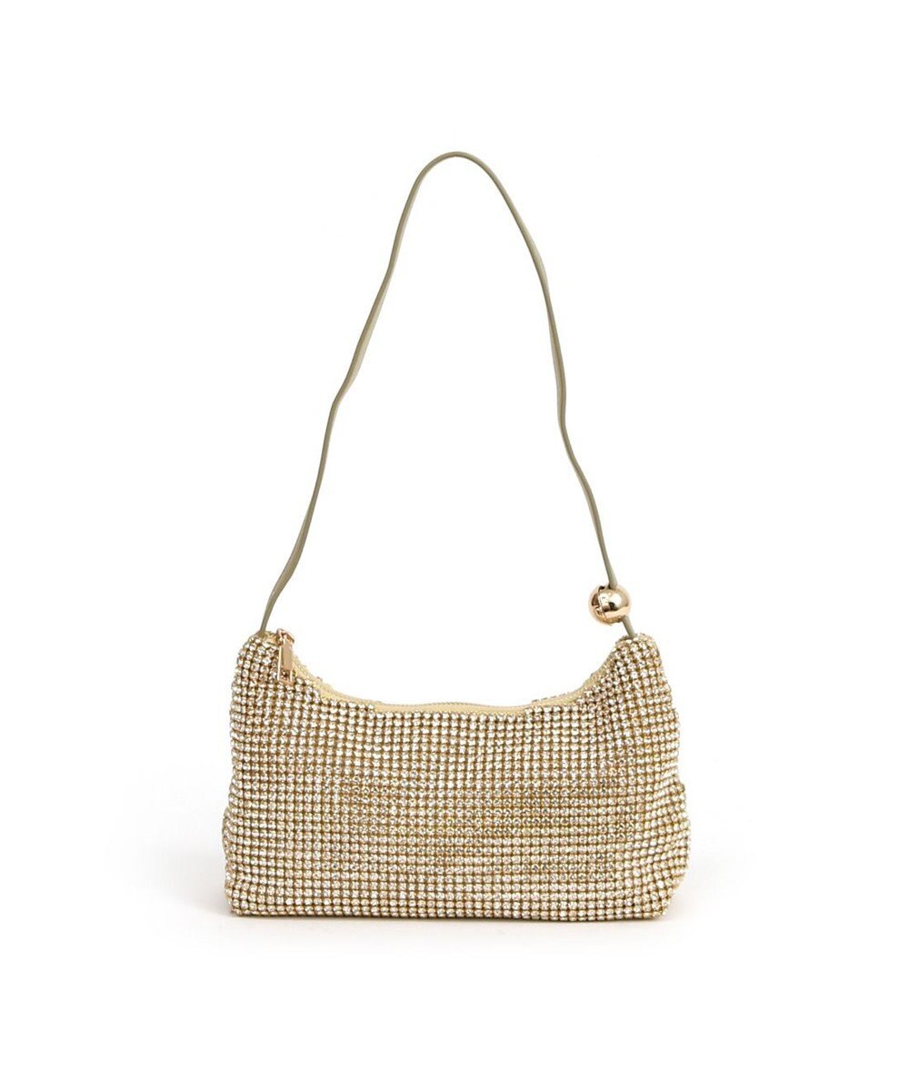 UNBILLION カシュカシュ cachecache / ワンハンドルメタリックビーズバッグ 