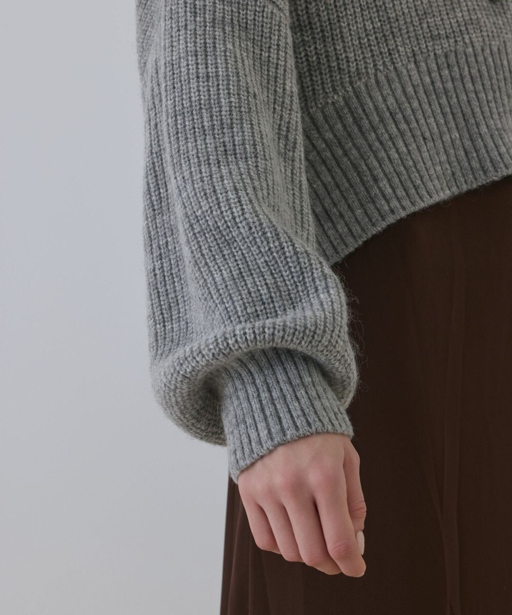 GRACE CONTINENTAL サテンレースニットワンピース 