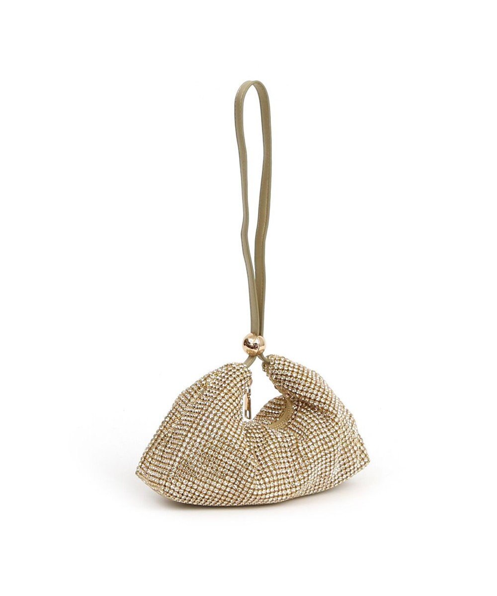 UNBILLION カシュカシュ cachecache / ワンハンドルメタリックビーズバッグ 