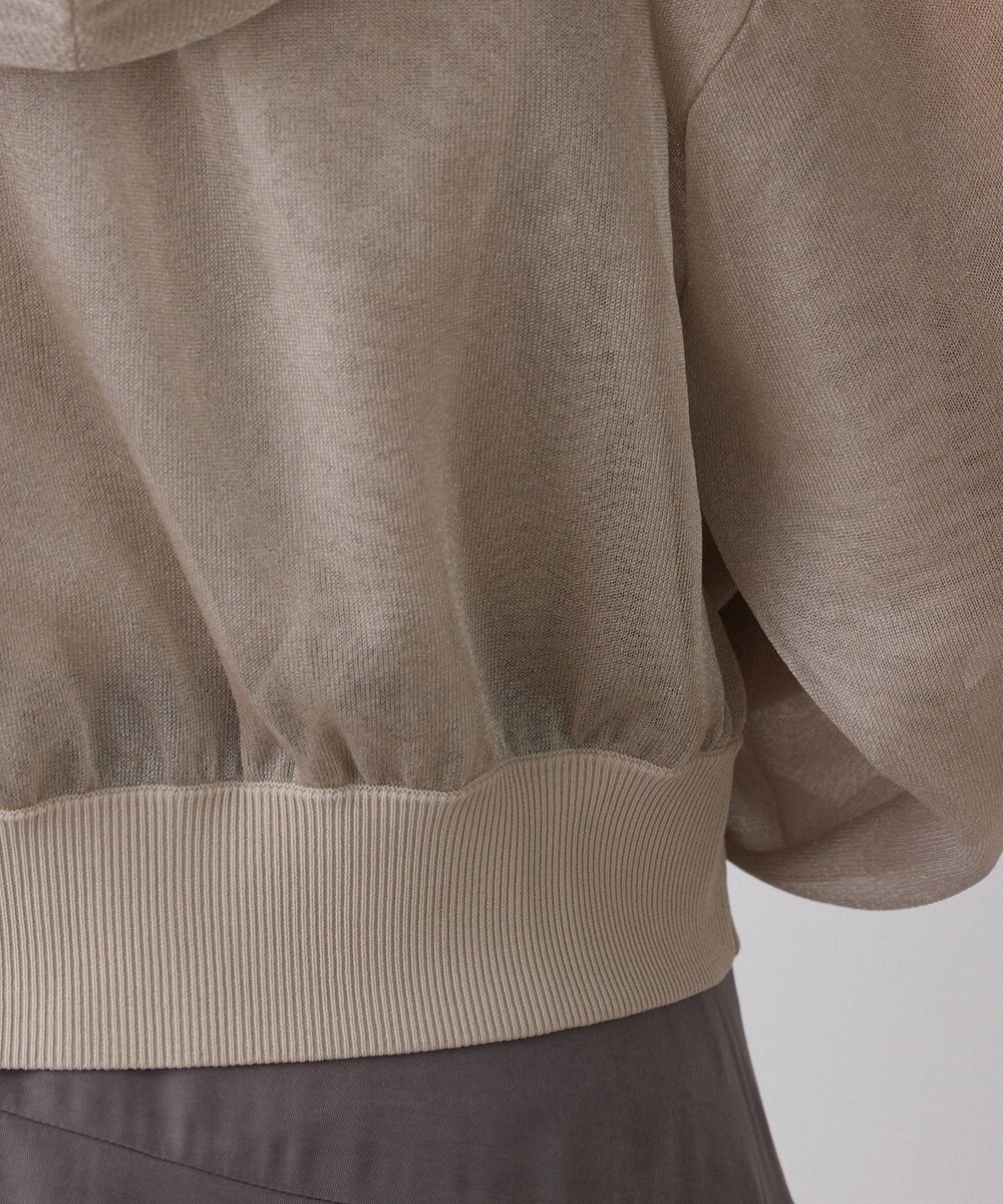 GRACE CONTINENTAL シアーニットパーカー 