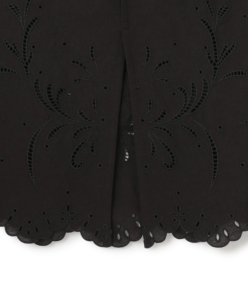 BEIGE， 【洗える】GALLERIA / コットンエンブロイダリーIラインスカート 