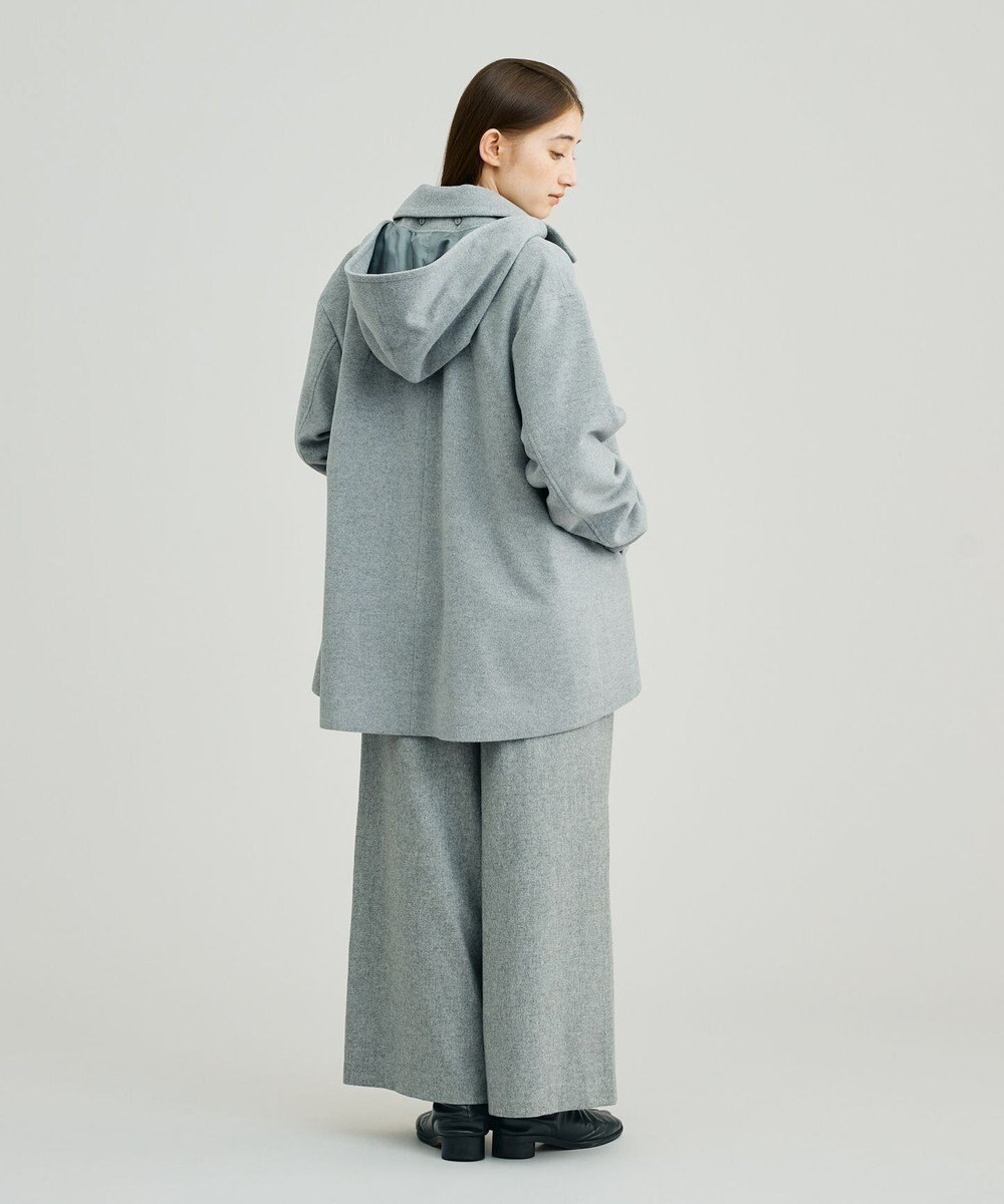 J.PRESS YORK STREET 【WOMEN】2wayショートウールアンゴラビーバー コート 