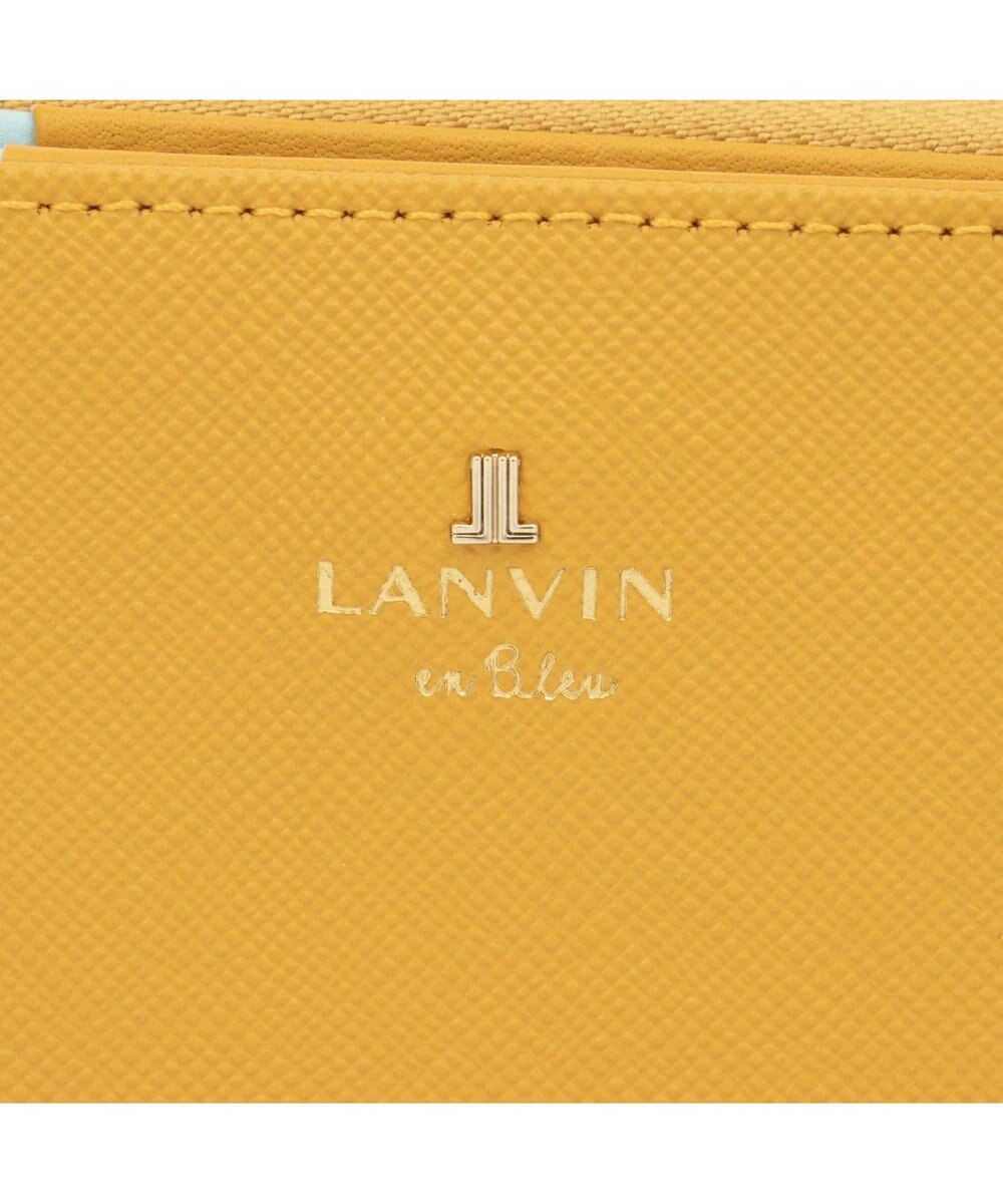 LANVIN en Bleu リュクサンブールカラー 二つ折りLファスナー財布 