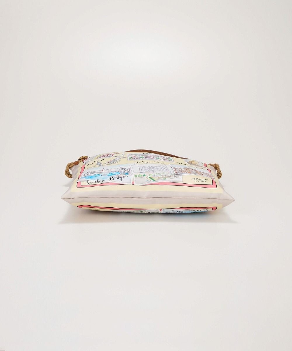 TOPKAPI 【TREASURE TOPKAPI】マイルドサテン スカーフ柄 トートバッグ スーベニアプリント 