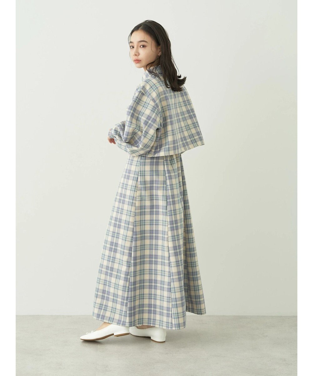 earth music&ecology ＣＨＥＣＫショートシャツジャケット 