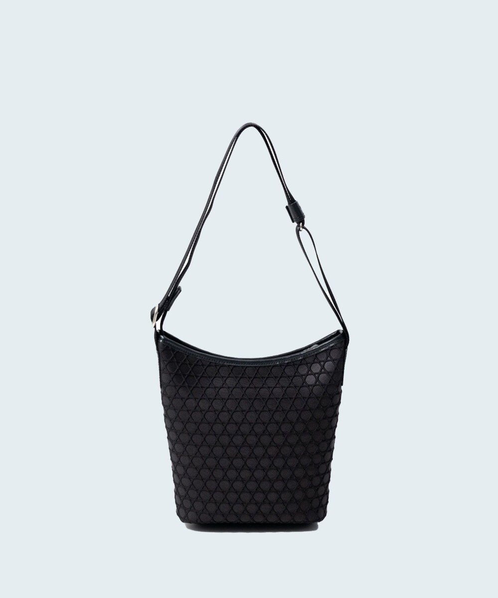 MIYABIYA LAQUOH【撥水加工】篭目柄エンボスボンディング ポケットショルダー 