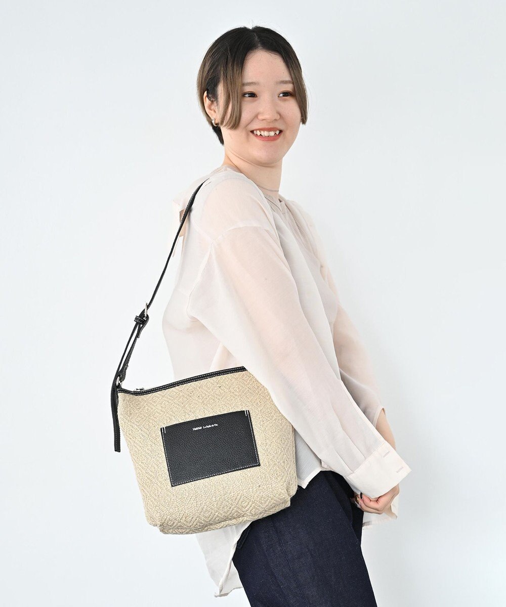 Hekhèr Le Style de Vie 【日本製 / 3WAY】ジュート×牛革 ショルダーバッグmedium 