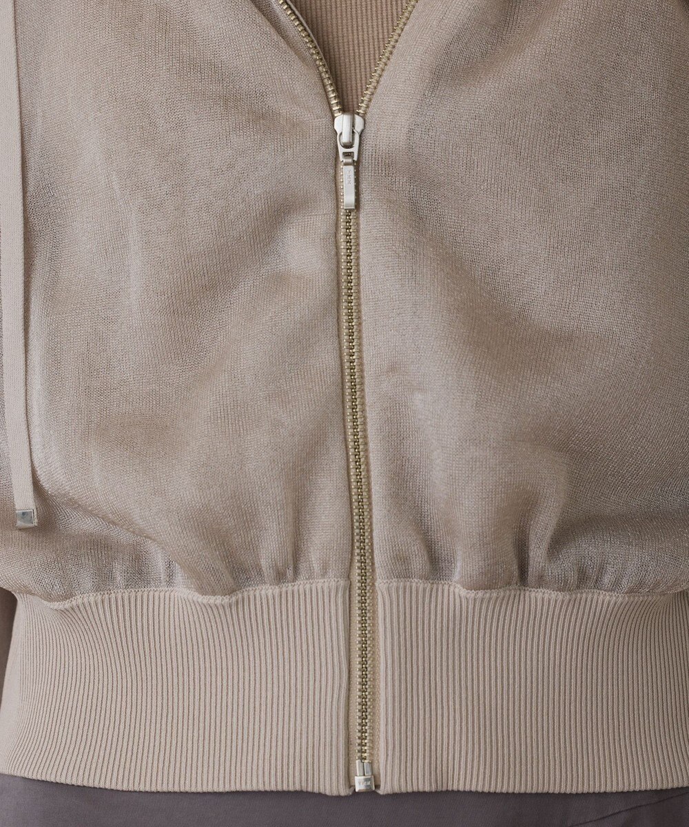 GRACE CONTINENTAL シアーニットパーカー 