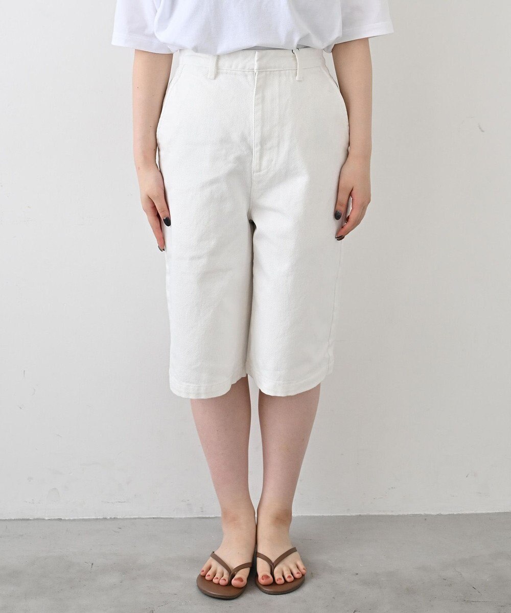 woadblue ＜坪田あさみさんコラボ＞ Marine Shorts マリンショーツ ハーフパンツ ホワイト 