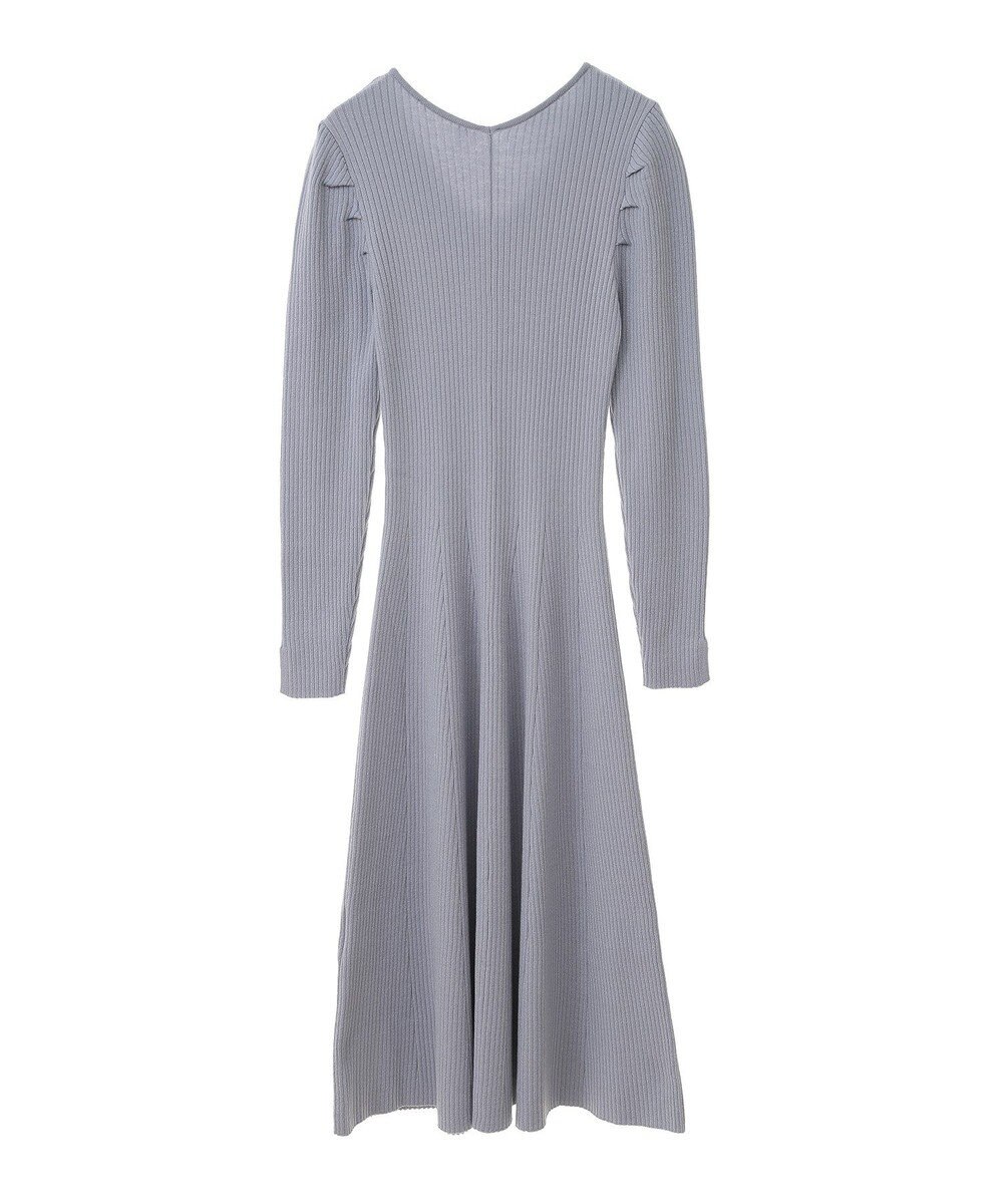 earth music&ecology 襟レースニットワンピース 