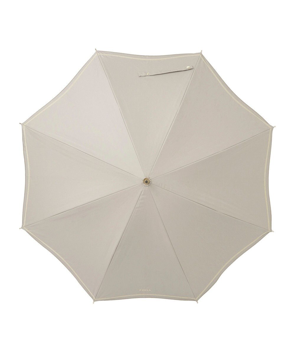 MOONBAT FURLA 晴雨兼用日傘 長傘 ジッパー刺繍 ／遮光 遮熱 UV 