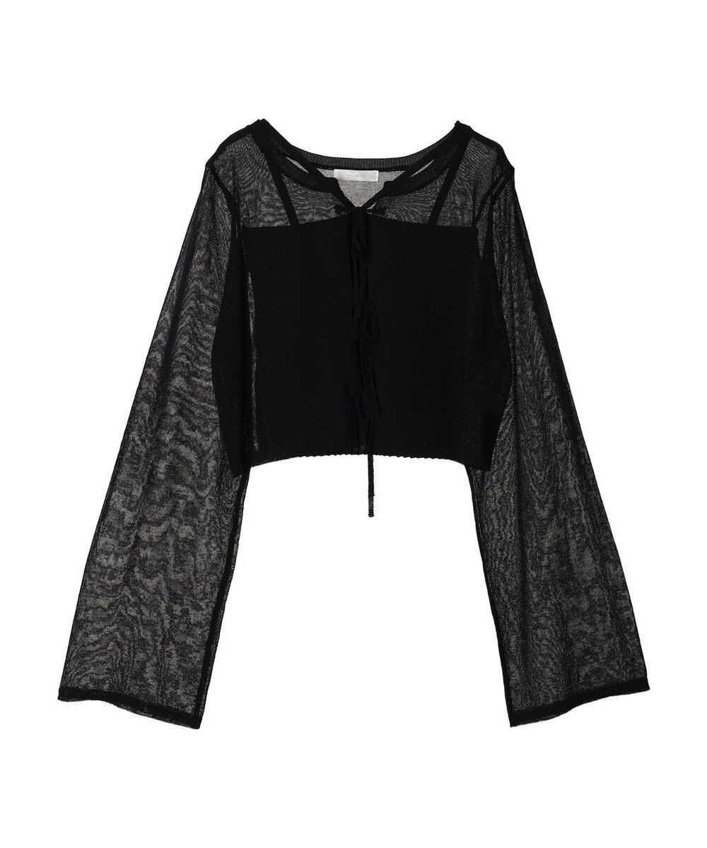 Green Parks ・swing by SET2点ニットカーデ&ニットキャミ 