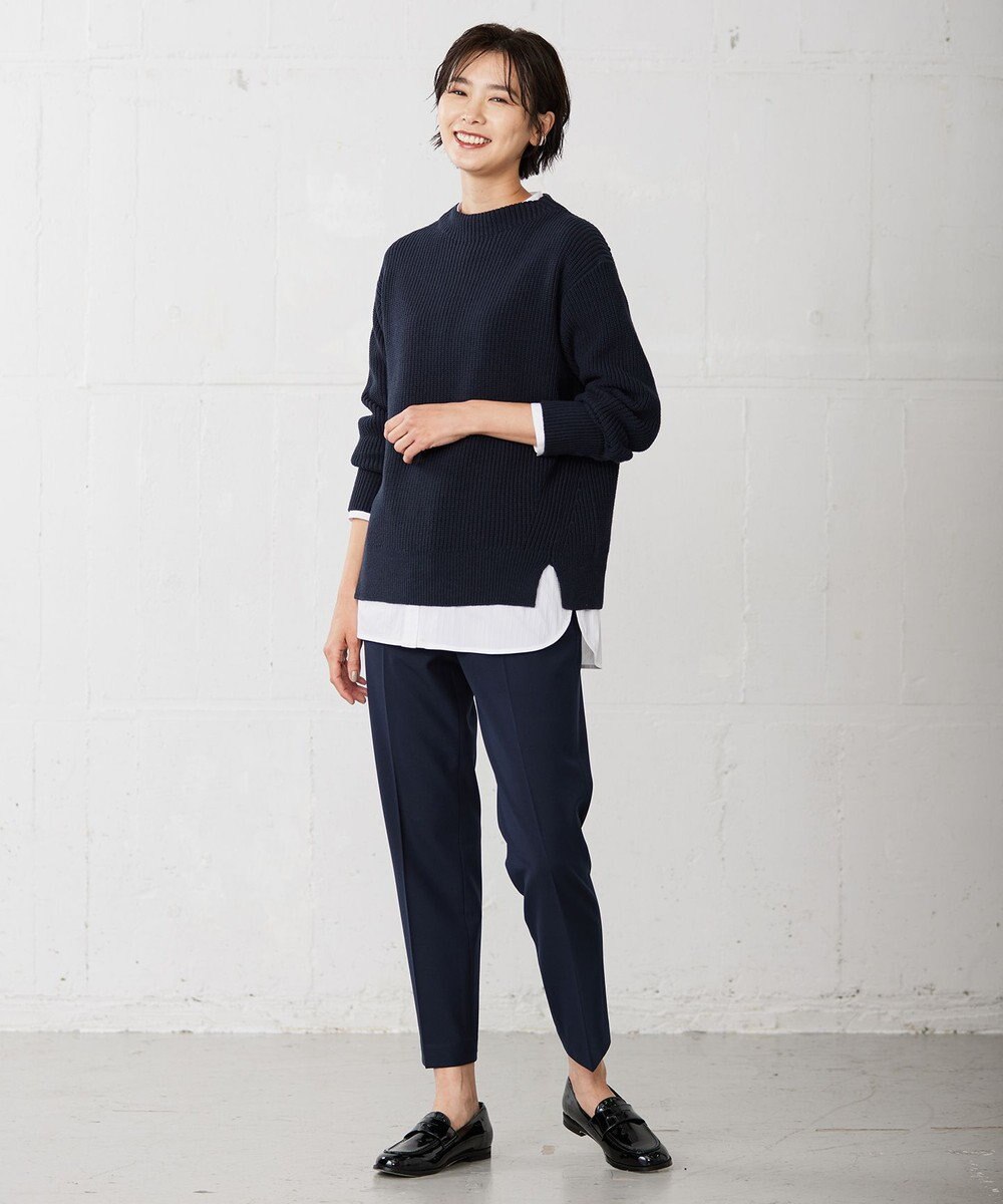 J.PRESS LADIES 【洗える】2way thermoサキソニー テーパード パンツ 