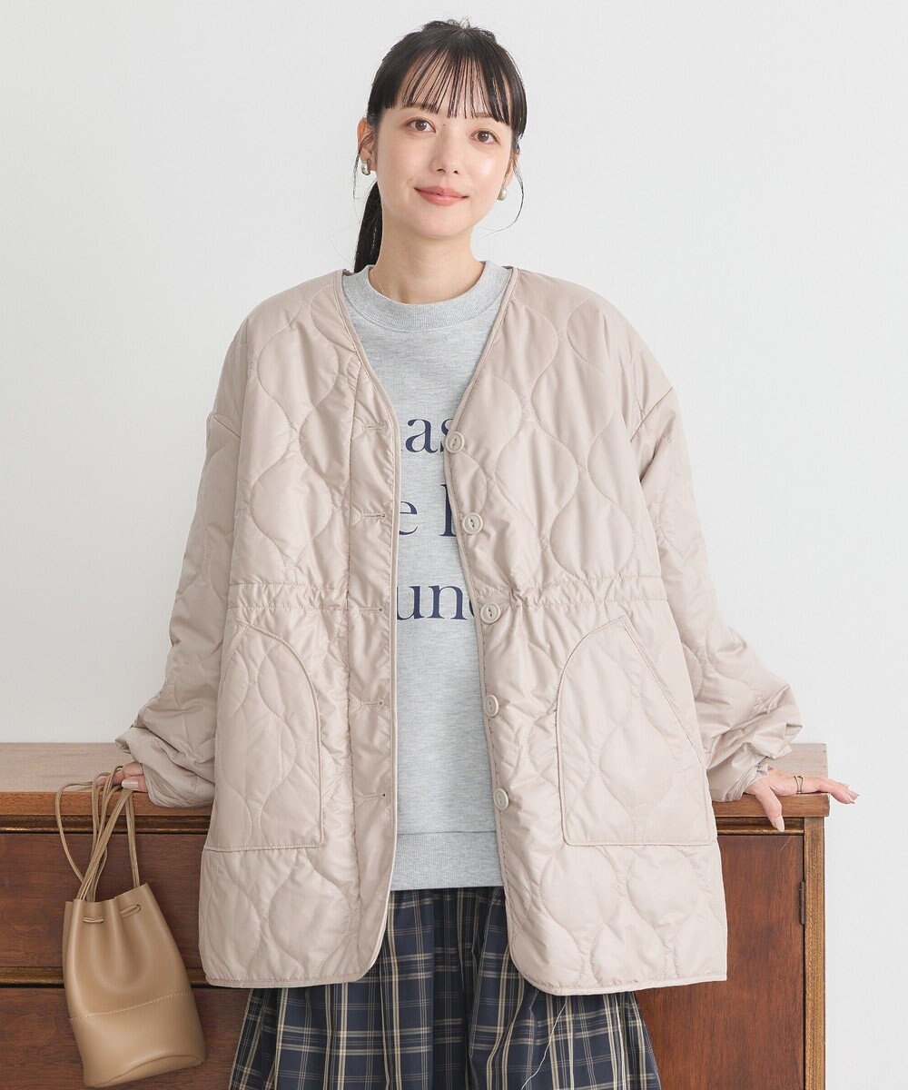 earth music&ecology キルティングハーフコート 