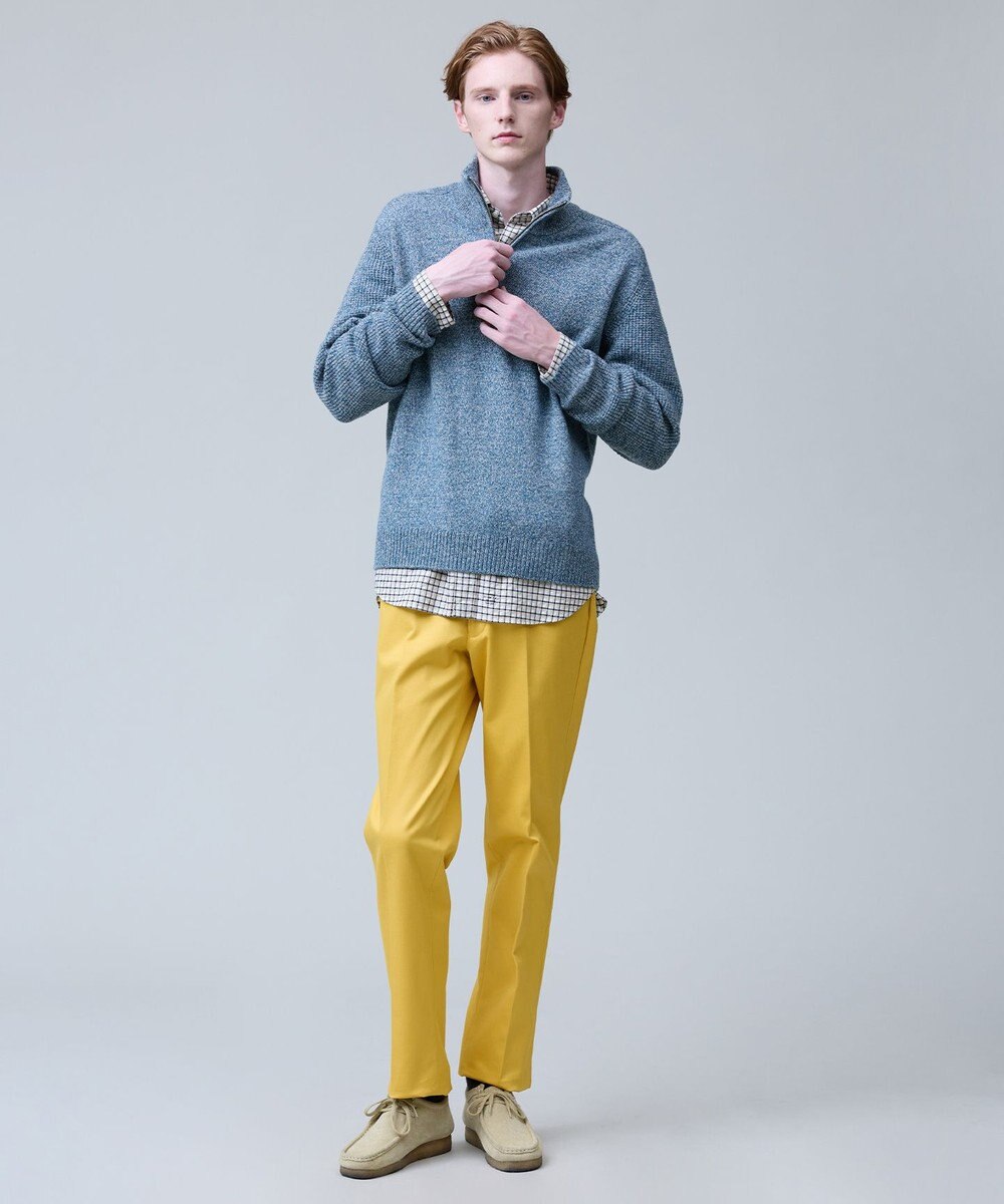 J.PRESS MEN ウール×カシミヤの上質素材【Cash Lamb's Wool】ハーフジップ ニット_25年モデル 