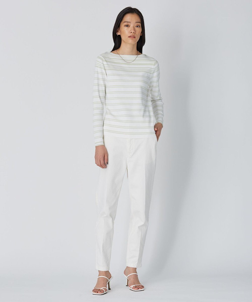 ICB 【洗える】 ハイブリッドボーダー ニットプルオーバー 