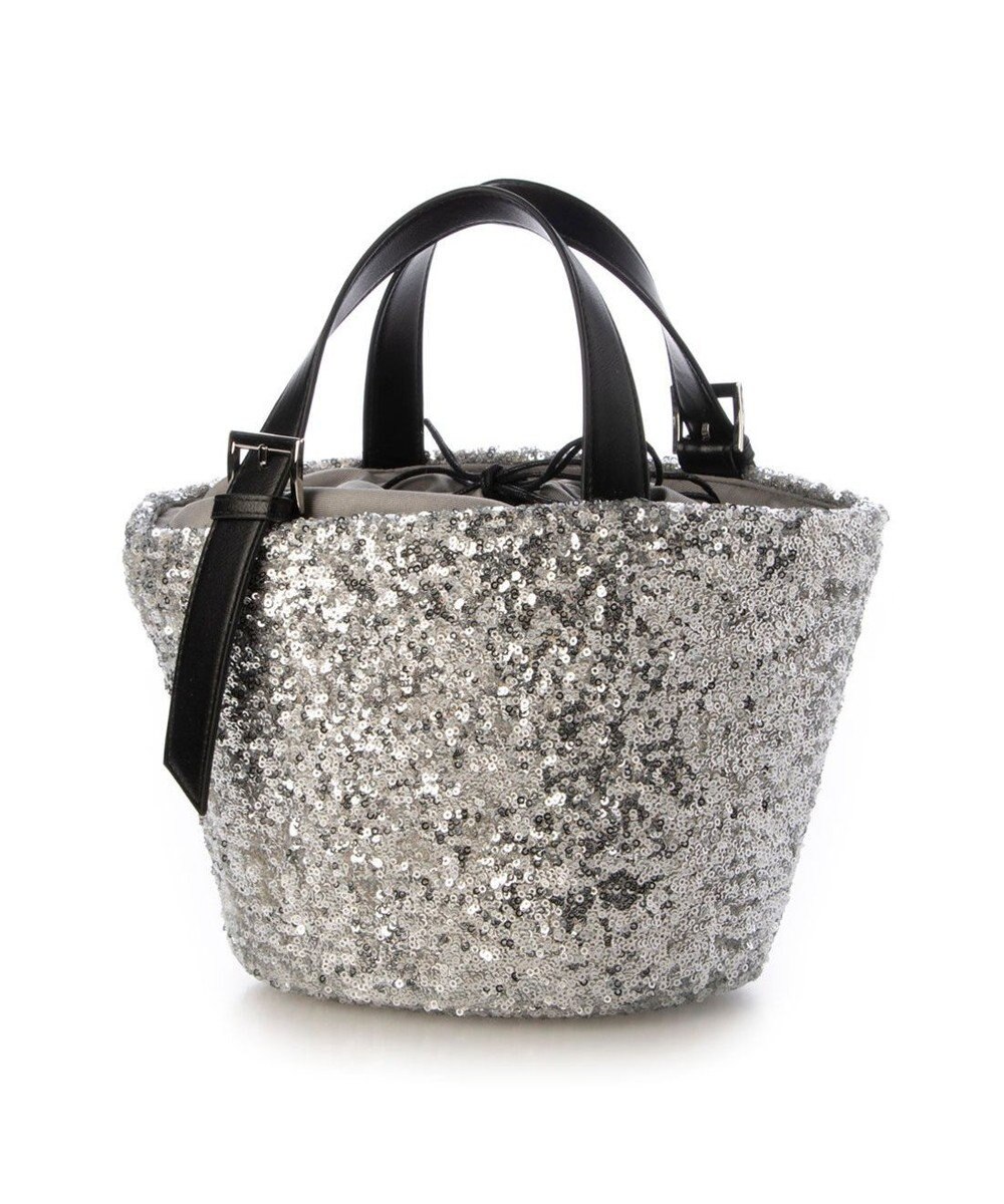 UNBILLION カシュカシュ cachecache / スパンコールかごトートバッグ 