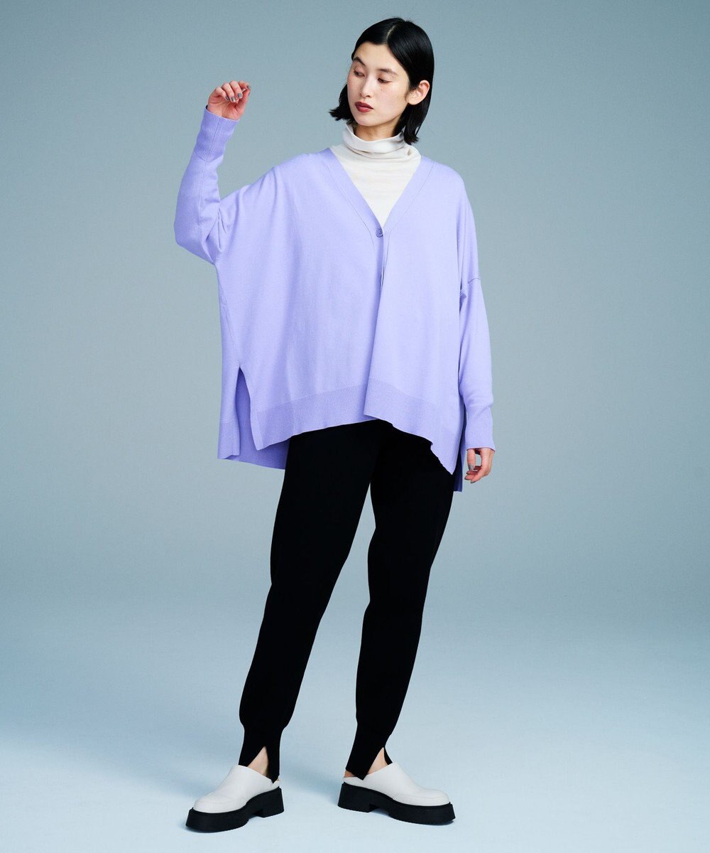 UNFILO スタイルアップニット カーディガン 