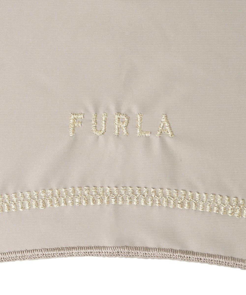 MOONBAT FURLA 晴雨兼用日傘 長傘 ジッパー刺繍 ／遮光 遮熱 UV 