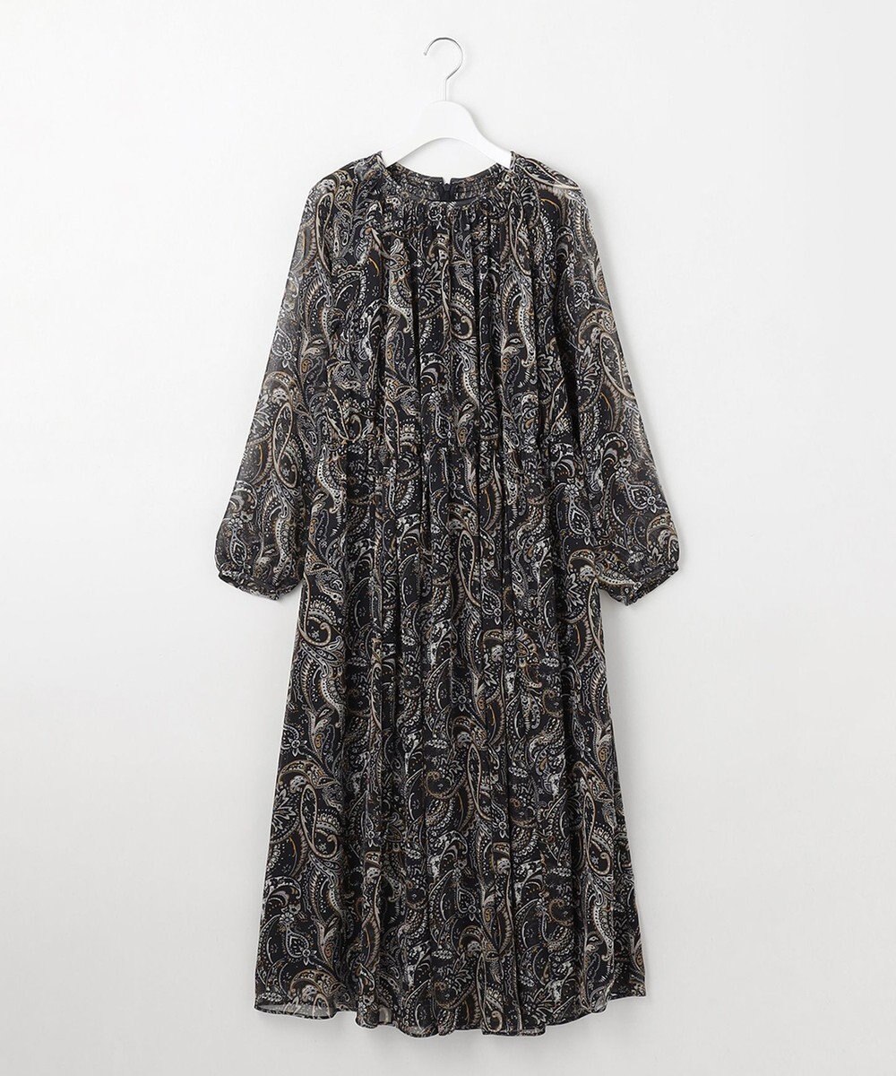 自由区 L 【SHIHOさん着用】ペイズリープリント ワンピース 