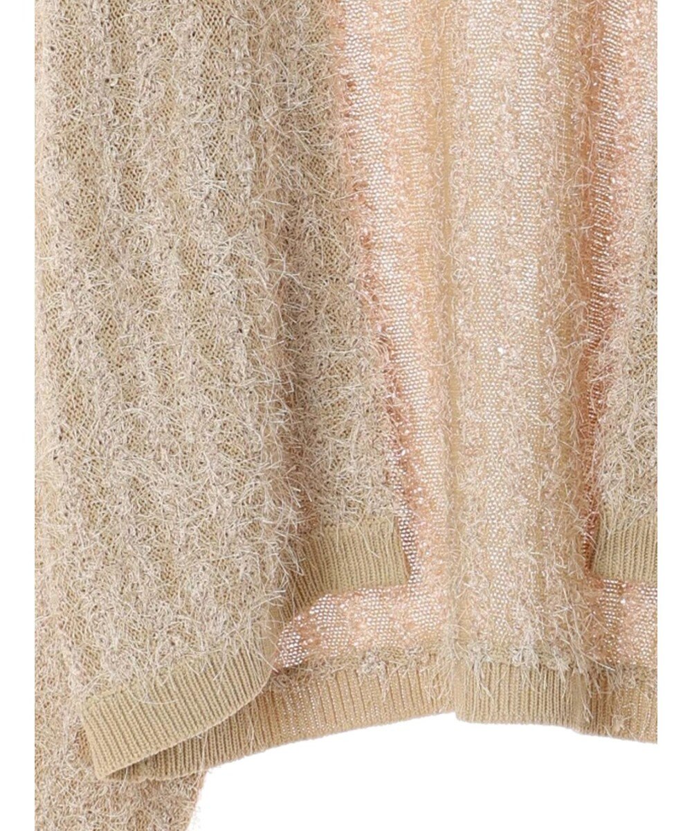 earth music&ecology ふさふさショートカーディガン 