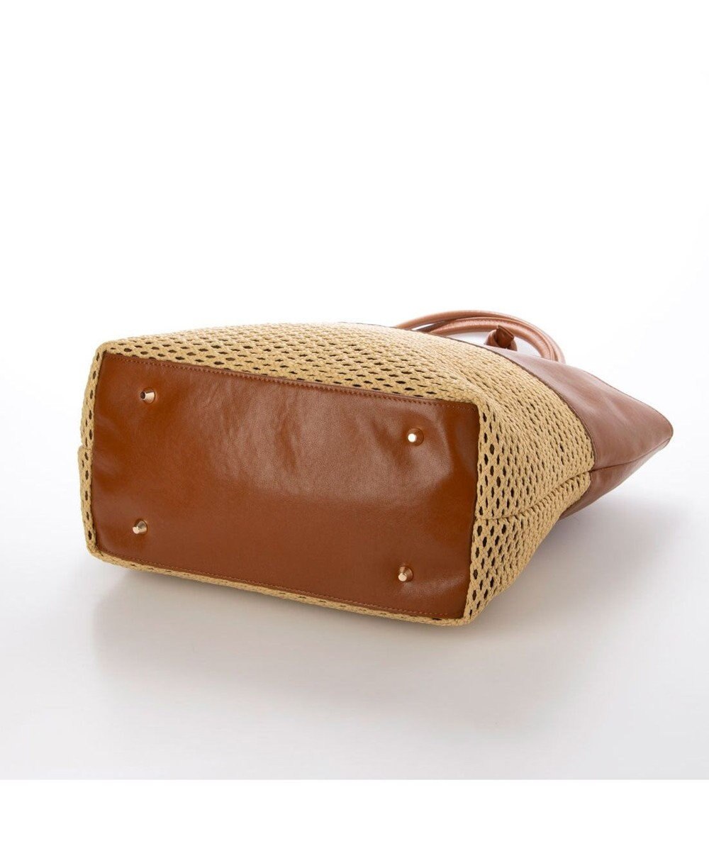 UNBILLION ペルケ perche / エステルメッシュ・牛革付属トート 