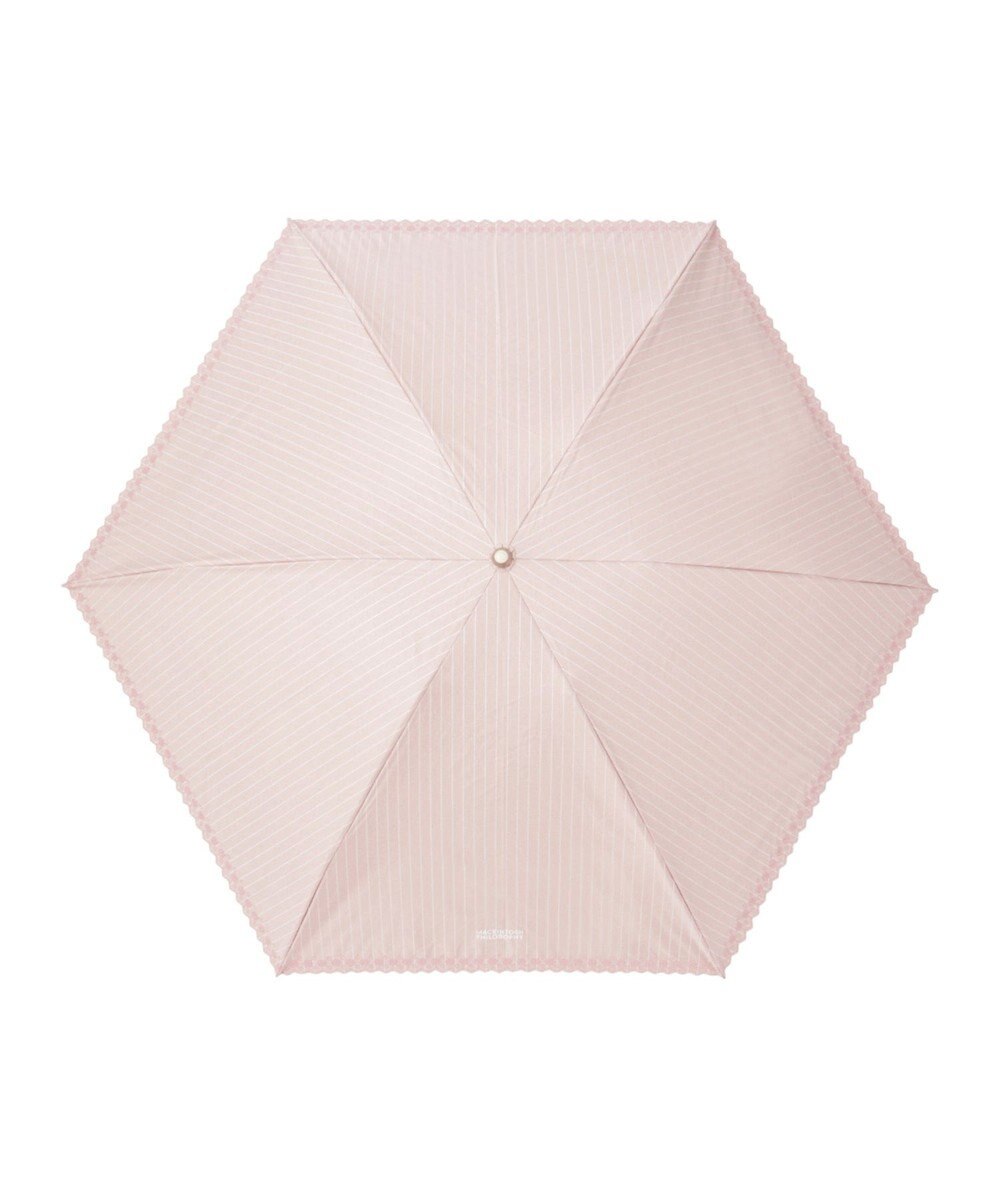 MOONBAT 【軽量】マッキントッシュ フィロソフィー 晴雨兼用日傘 折りたたみ傘 ストライプ／遮光 遮熱 UV 