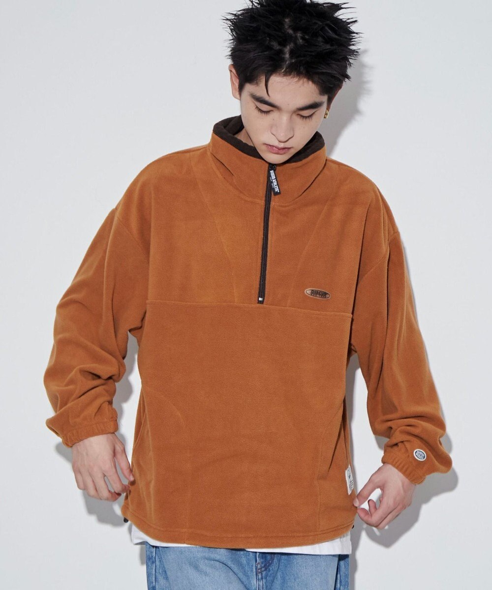 WEGO DISCUSフリースハーフジップPO 