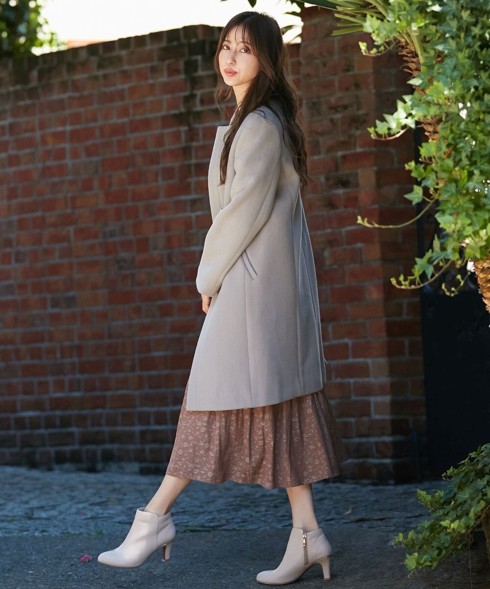 ANY SIS ノーカラー コート 