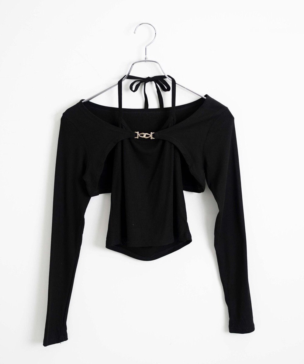 WEGO 【２点セット】カーデ付きアンサンブル 