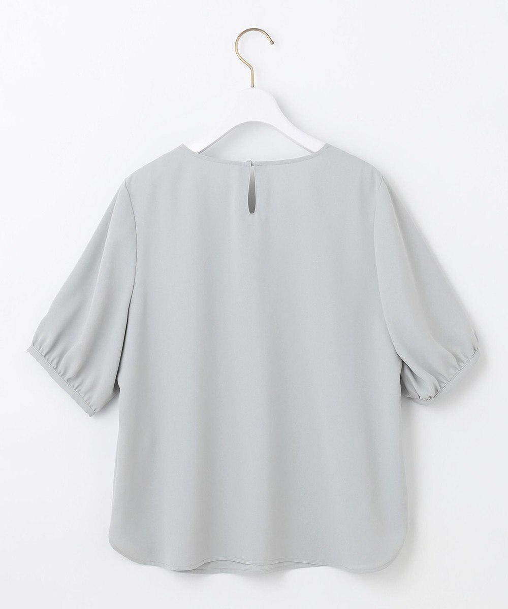 ANY SIS 【洗える】パール調Ｖネック ブラウス 