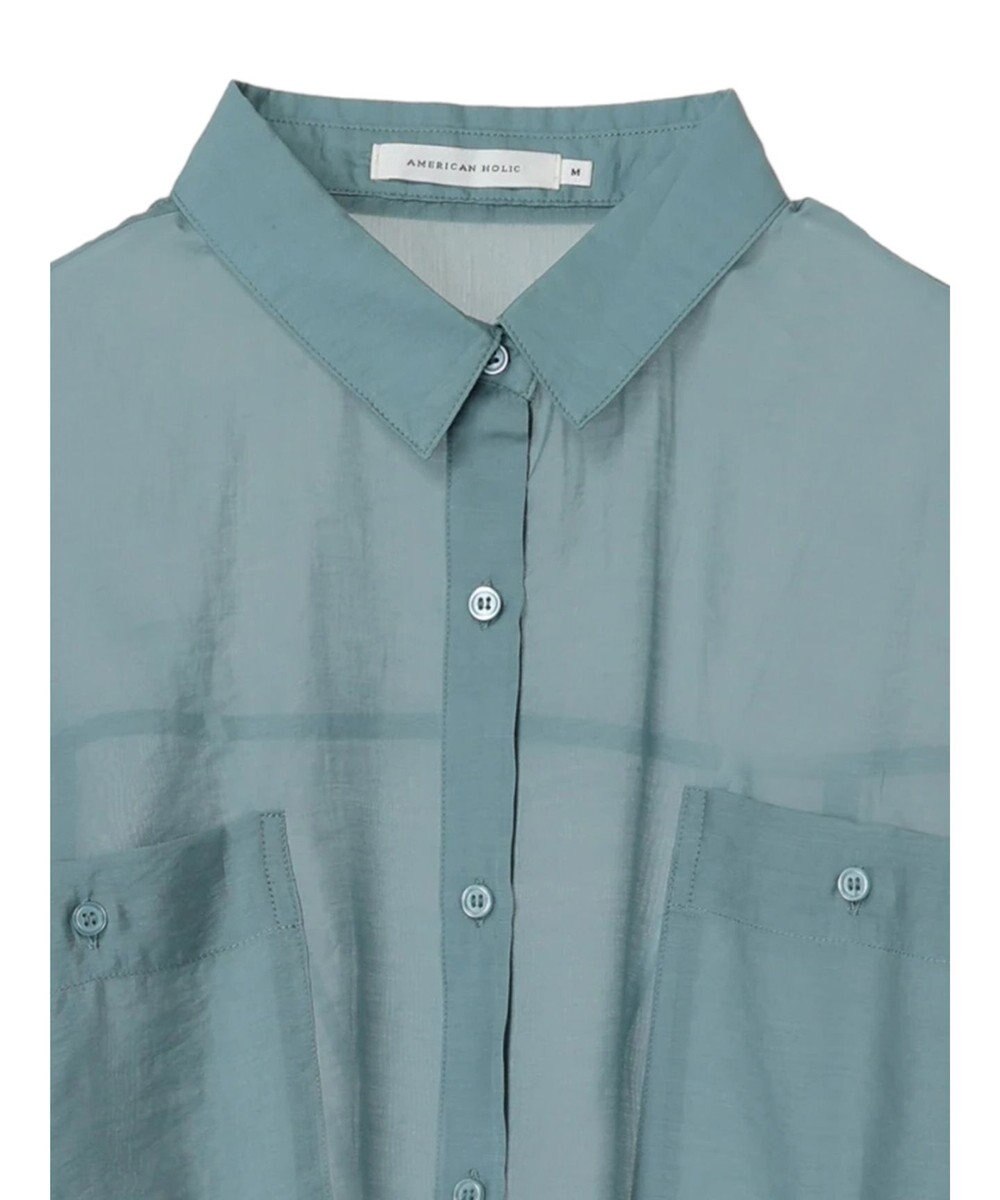 AMERICAN HOLIC シアーＣＯＯＬＷポケットシャツ 