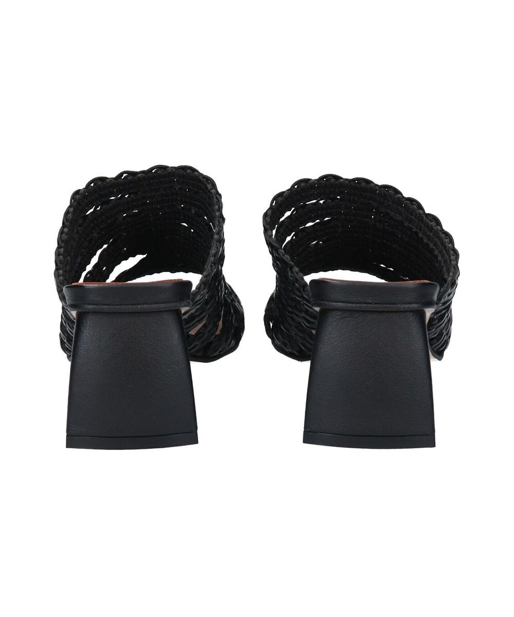 INTER-CHAUSSURES 【ANGEL ALARCON】チャンキーヒールラフィアサンダル 