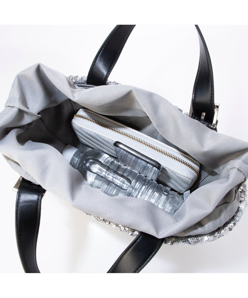 UNBILLION カシュカシュ cachecache / スパンコールかごトートバッグ 