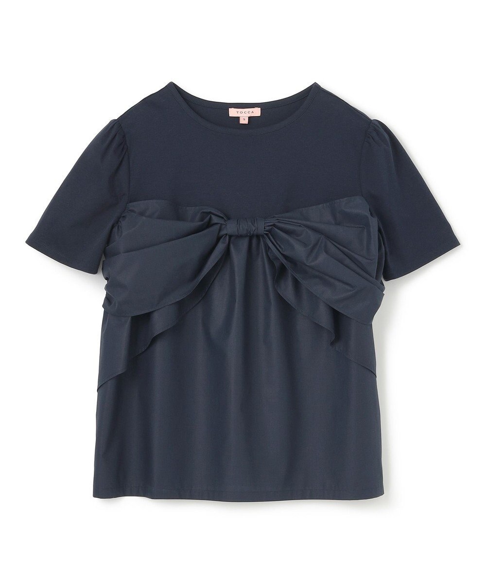 TOCCA 【洗える】PRESENT RIBBON Tシャツ 