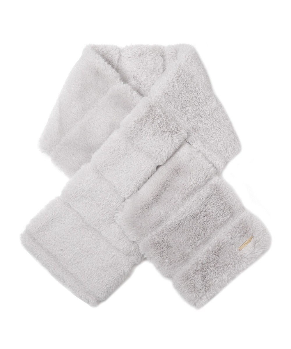 MOONBAT FURLA フェイクファーティアードマフラー 