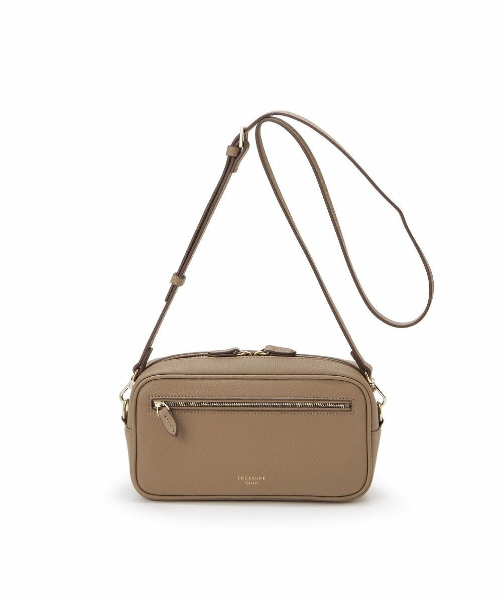 TOPKAPI 【TREASURE TOPKAPI】シュリンクレザー スクエア 2way ショルダー バッグ 