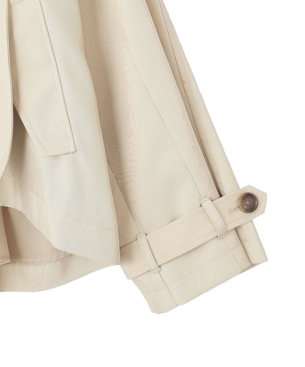 earth music&ecology 2WAYフードショートフレアトレンチ 